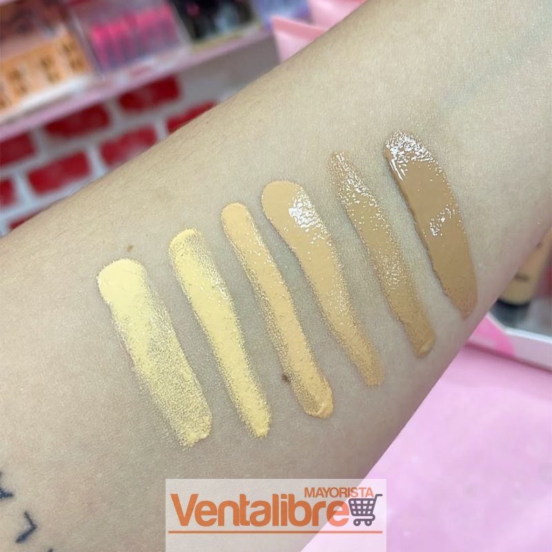 BASE DE MAQUILLAJE SOFT EFECTO GLOWY IMPERMEABLE 6 COLORES - Image 2