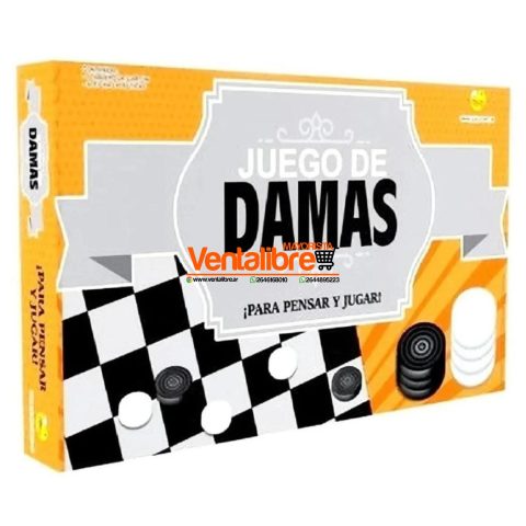 JUEGO DE DAMAS EN CAJA EXCELENTE CALIDAD