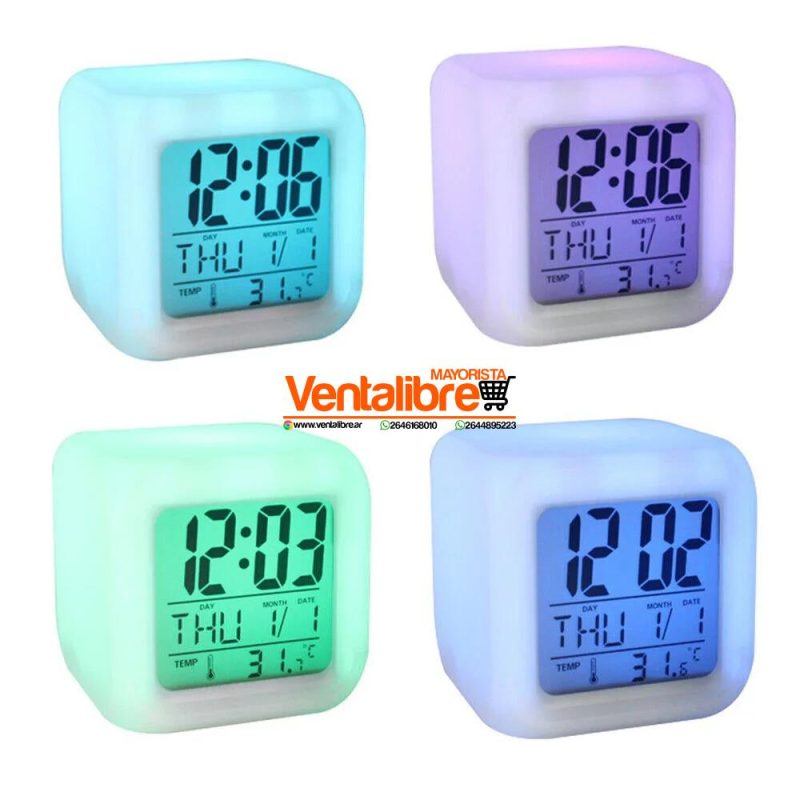 RELOJ DIGITAL CON CALENDARIO/DESPERTADOR/TEMPERATURA - Imagen 2