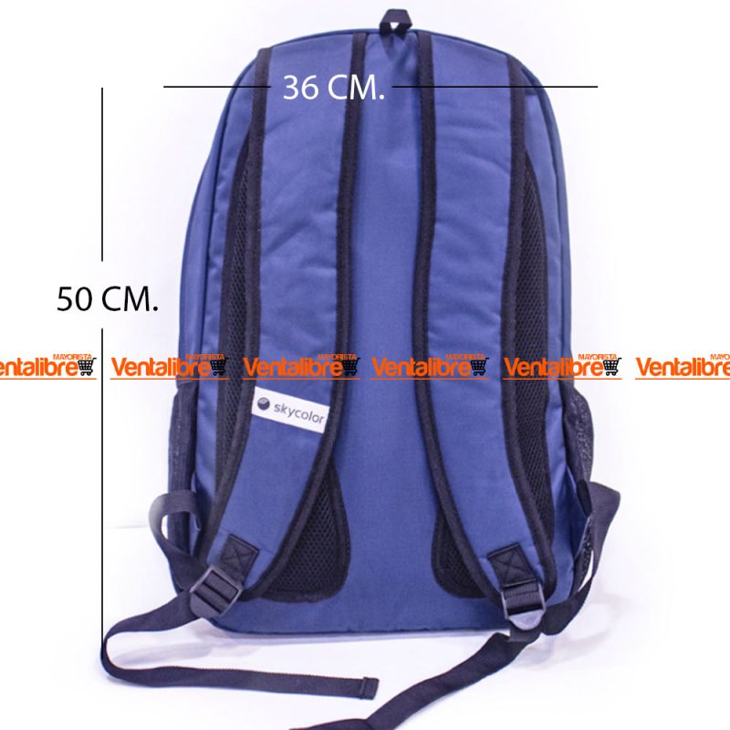 MOCHILA GRANDE IMPORTADA DE BRASIL DE 50*36*50 CM. AZUL - Imagen 3