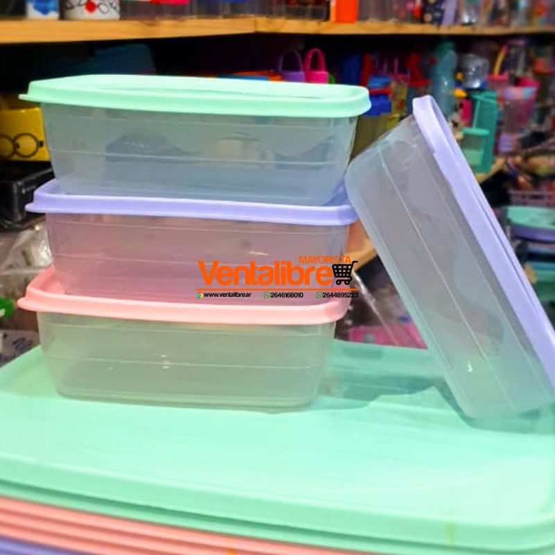 RECIPIENTE HERMÉTICO RECTANGULAR DE 750 ML. CALIDAD PREMIUM