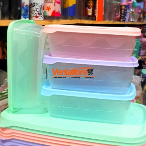 HERMÉTICO RECTANGULAR DE 1.2 LTS. 4 COLORES