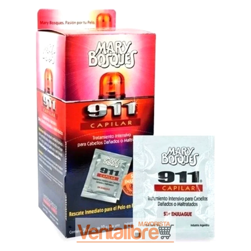 911 TRATAMIENTO INTENSIVO PARA CABELLOS DAÑADOS SIN ENJUAGUE X10G.