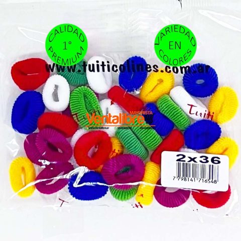 COLITAS MINI EN BOLSA X 36 UNI. VARIOS COLORES