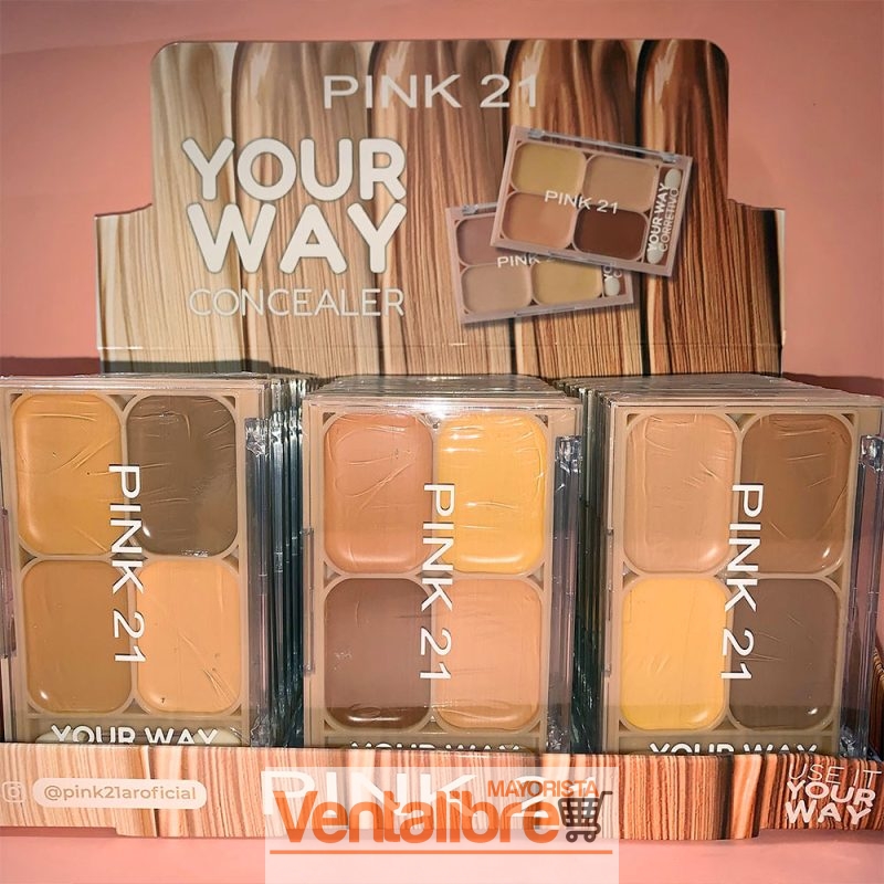 PALETA DE CORRECTORES X 4 TONOS CREMOSOS DE LARGA DURACIÓN