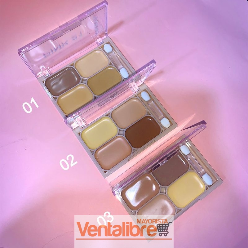 PALETA DE CORRECTORES X 4 TONOS CREMOSOS DE LARGA DURACIÓN - Image 2