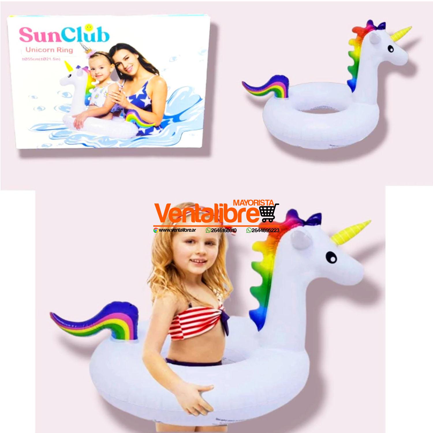 SALVAVIDAS INFANTILES INFLABLES UNICORNIO