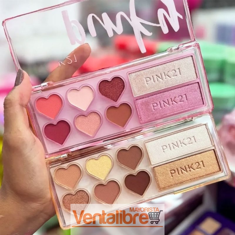 PALETA DE SOMBRAS E ILUMINADORES 2 TONALIDADES