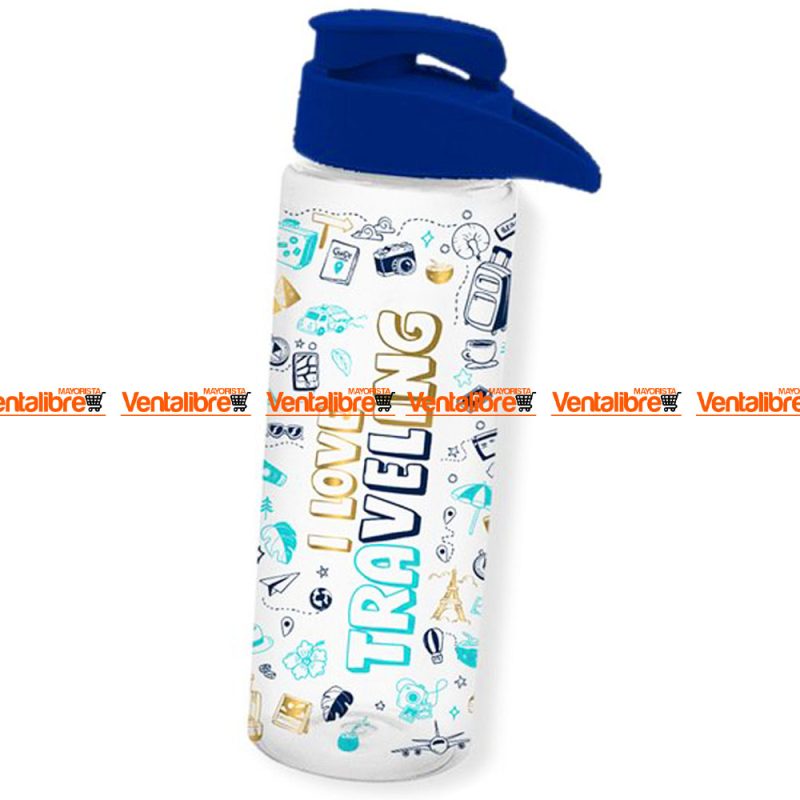 BOTELLA DEPORTIVA REFORZADA CON AGARRE X 750 ML. ESTAMPADA - Imagen 3