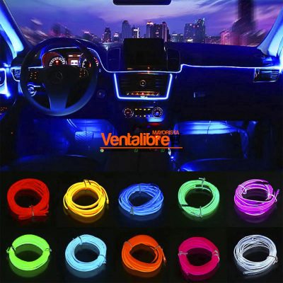 TIRAS LED COLORES INTERIOR PARA AUTO 3M