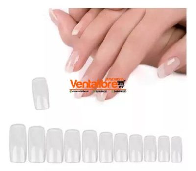 UÑAS POSTIZAS COLOR TRANSPARENTE CAJA X 100 UNI. - Image 4