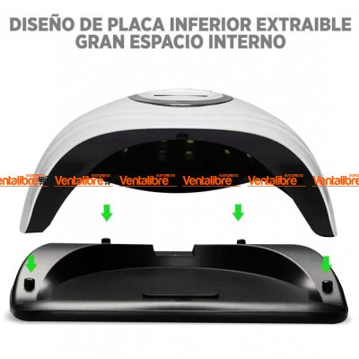 CABINA PARA UÑAS LED/UV DE 168 W. SECADO RÁPIDO CON SOPORTE - Image 3