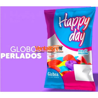 GLOBOS 12" LISOS PERLADOS X 20 UNIDADES