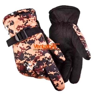 GUANTES DE MOTO IMPERMEABLES FORRADOS CON POLAR VARIOS COLORES