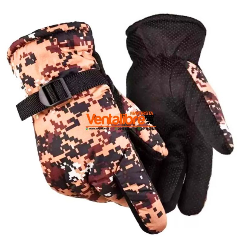 GUANTES PARA MOTO IMPERMEABLES FORRADOS CON POLAR VARIOS COLORES