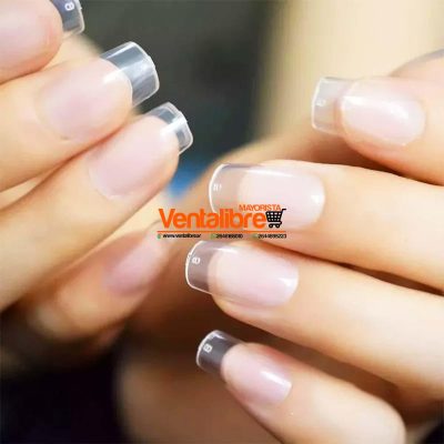 UÑAS POSTIZAS COLOR TRANSPARENTE CAJA X 100 UNI.