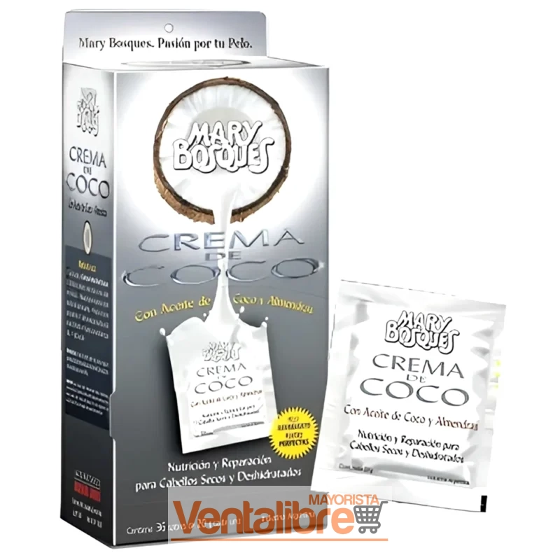 CREMA DE COCO CON ACEITE DE COCO Y ALMENDRAS SOBRE X 20G.