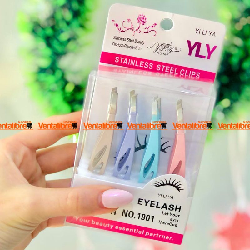 PINZA PARA DEPILAR DE ACERO INOXIDABLE EN COLORES