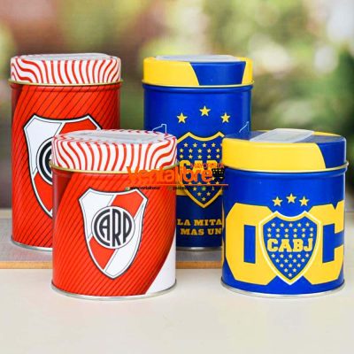 SET YERBERA Y AZUCARERA PREMIUM LATAS LITOGRAFIADAS BOCA Y RIVER