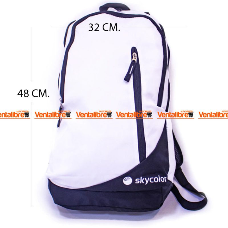 MOCHILA GRANDE IMPORTADA DE BRASIL DE 48*32*19 EN BLANCA PREMIUM