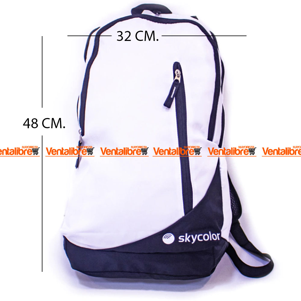 MOCHILA GRANDE IMPORTADA DE BRASIL DE 48*32*19 EN BLANCA PREMIUM