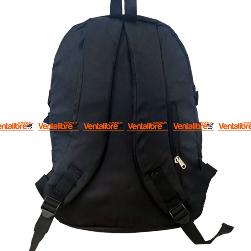 MOCHILA GRANDE 3 CIERRES CON PORTA NETBOOK Y SEGURIDAD DE 43X30X17CM. - Imagen 4