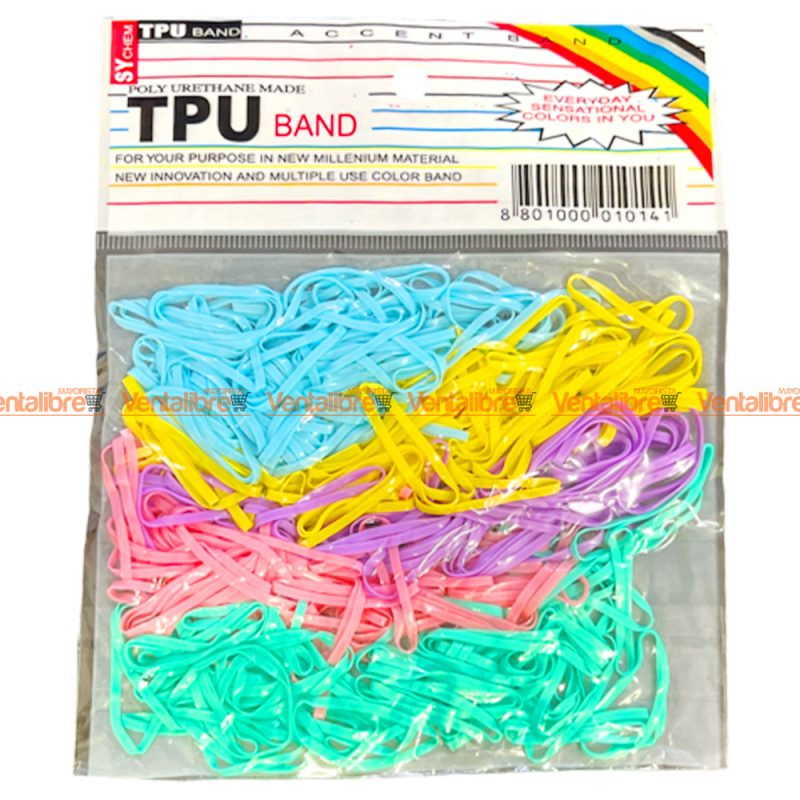 BOLSA DE GOMITAS PARA EL PELO X 250 UNI. COLORES FUERTES
