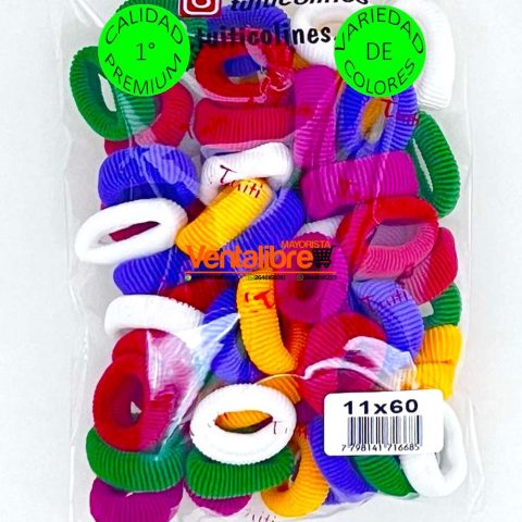 COLITAS FINAS EN BOLSA X 60 UNI. VARIOS COLORES