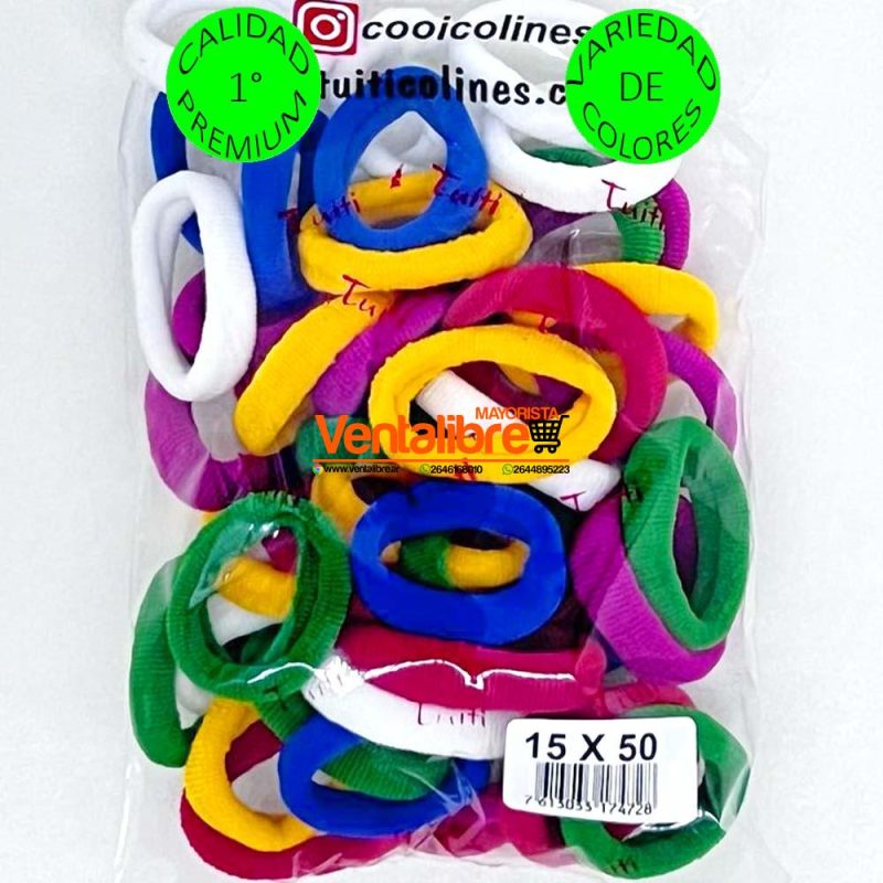COLINES GRANDES FINOS ARMADOR X 50 UNI. VARIEDAD DE COLORES