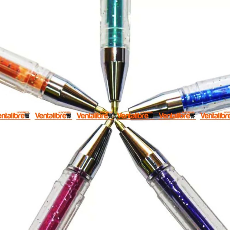 BOLÍGRAFO GEL GLITTER BLÍSTER X 4 COLORES