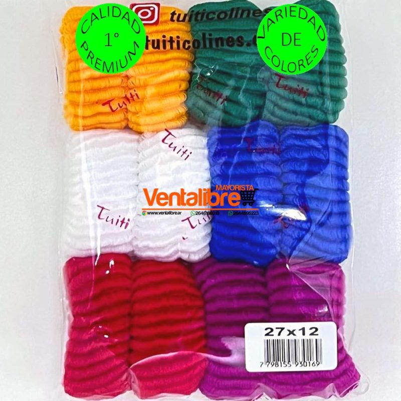 COLINES GRANDES GOMON PLANCHA EN BOLSA X 12 UNI. VARIEDAD DE COLORES