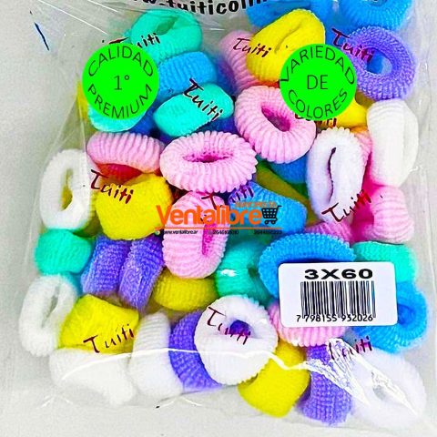 COLITAS CHICOS EN BOLSA X 60 UNI. VARIOS COLORES