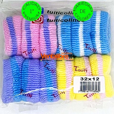 COLINES GRANDES BOBINADO PLANCHA EN BOLSA X 12 UNI. VARIEDAD DE COLORES