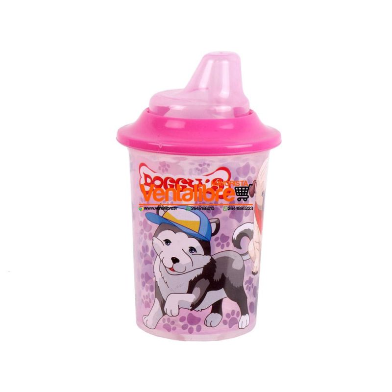 VASOS INFANTILES CON TETINA Y CAPUCHÓN ESTAMPADO PERSONAJES - Imagen 2