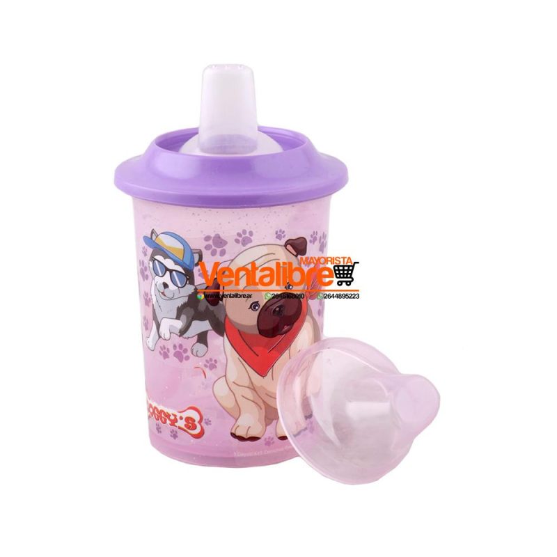 VASOS INFANTILES CON TETINA Y CAPUCHÓN ESTAMPADO PERSONAJES - Imagen 5