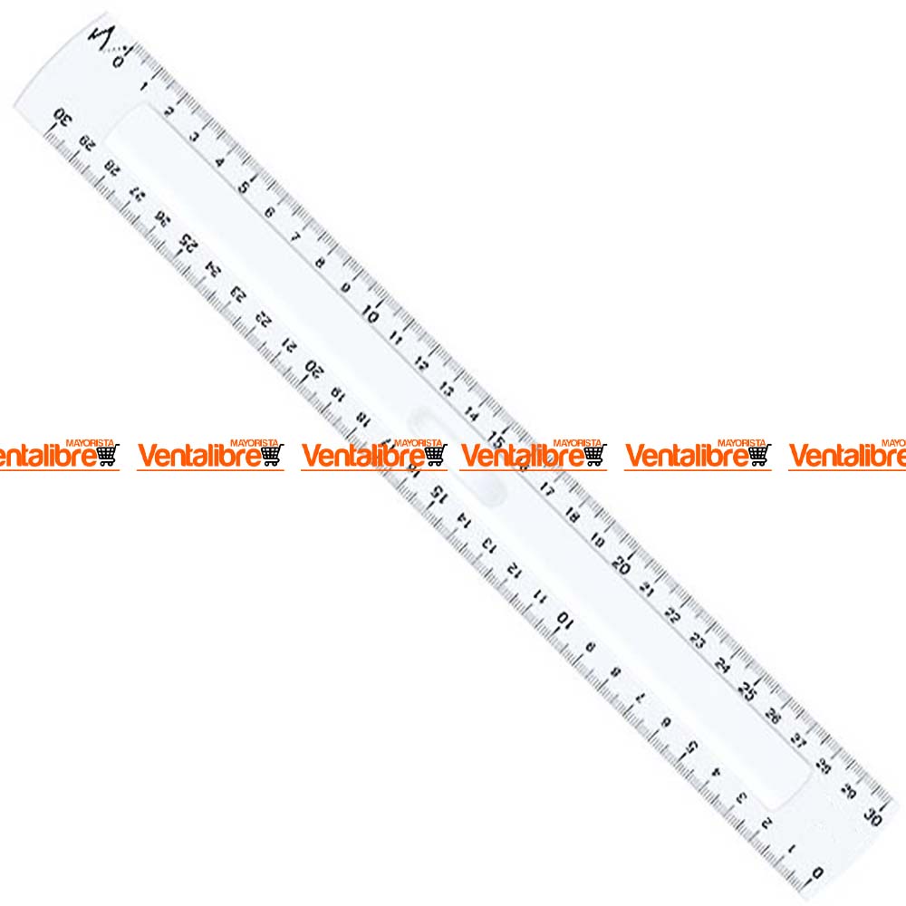 REGLAS TRANSPARENTES CRISTAL DE 30 CM.