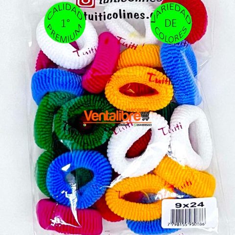 COLITAS MEDIANAS EN BOLSA X 24 UNI. VARIOS COLORES