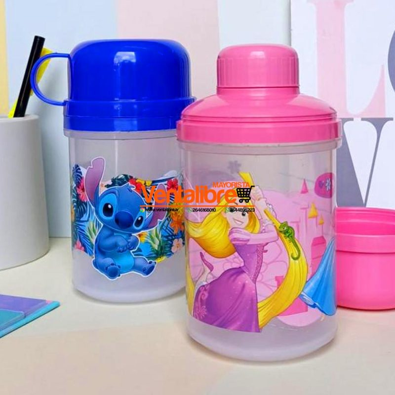 CANTIMPLORA INFANTIL CON TAZA PREMIUM PERSONAJES