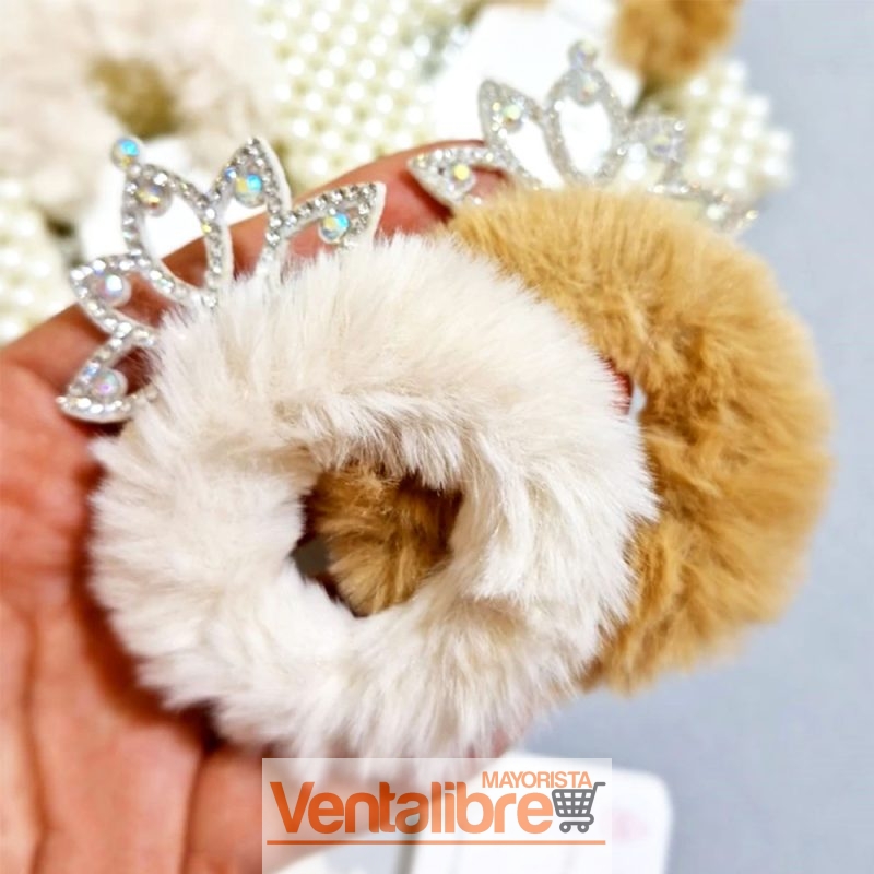 COLETERO SCRUNCHIE PELUCHE PARA CABELLO