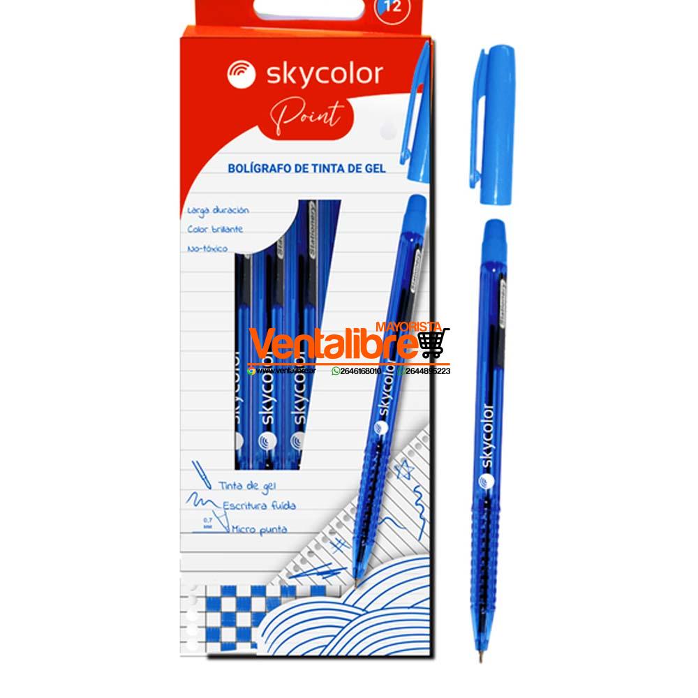 LAPICERA BOLÍGRAFO POINT SEMI GEL 0.7MM AZUL