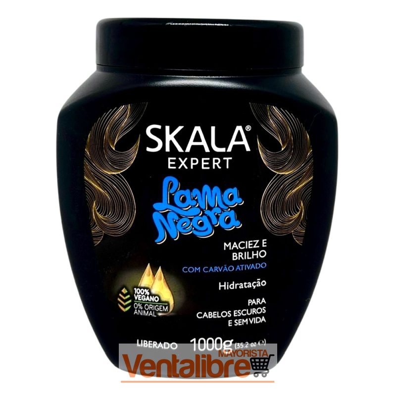 MÁSCARA CAPILAR LAMA NEGRA SKALA X 1 KG.
