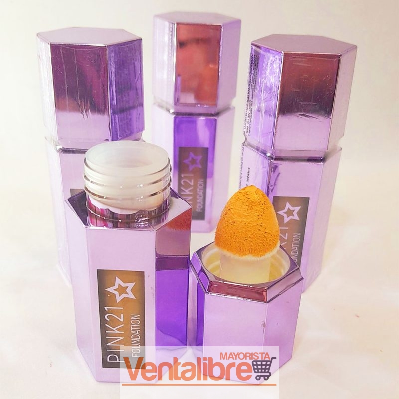 BASE DE MAQUILLAJE EFECTO MATTE CON APLICADOR 6 TONOS