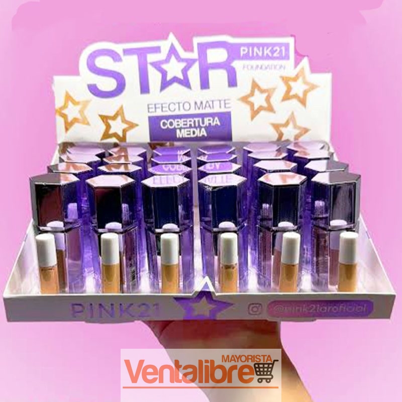 BASE DE MAQUILLAJE EFECTO MATTE CON APLICADOR 6 TONOS - Imagen 2