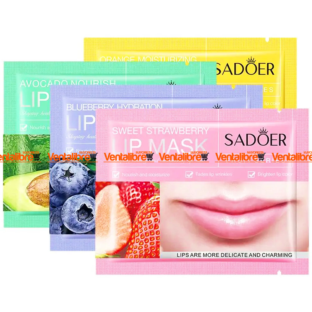 MÁSCARA DE COLÁGENO PARA LABIOS SABOR FRUTALES