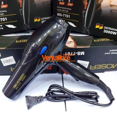 SECADOR DE PELO 2000W. CONTROL DE VELOCIDAD TECNOLOGÍA IÓNICA