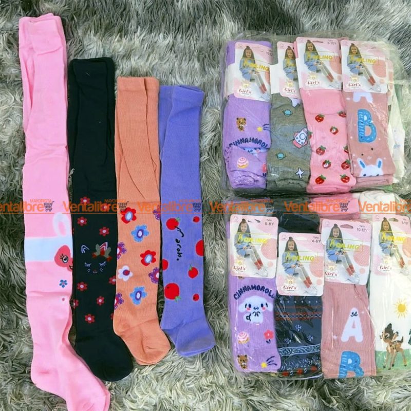 PANTIMEDIAS ESTAMPADAS INFANTIL GRAN CALIDAD TODO LOS TALLES