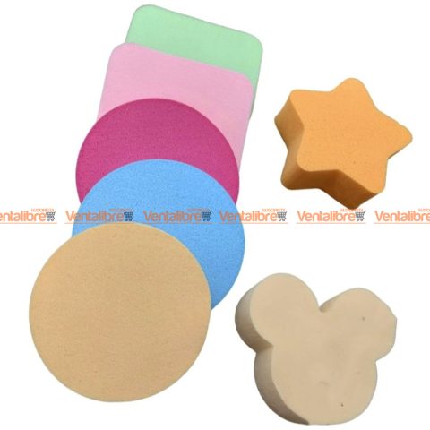 ESPONJAS CISNE DE LATEX PARA MAQUILLAJES BLÍSTER X 7 PZAS.