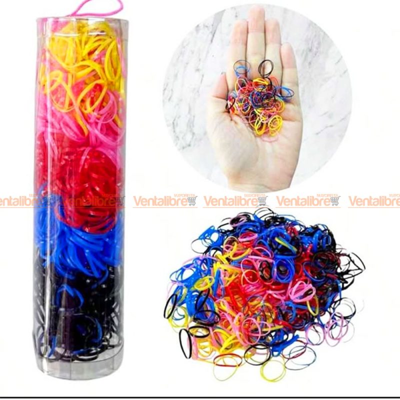 GOMITAS PARA PEINADO EN TUBO COLORES SURTIDOS - Imagen 2