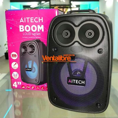 PARLANTE BLUETOOTH 5.0 AITECH 4" 800W VARIOS COLORES