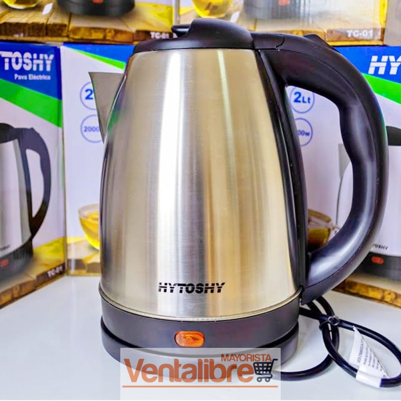 PAVA ELÉCTRICA ACERO INOXIDABLE CORTE MATE 2 LT. 2000W.